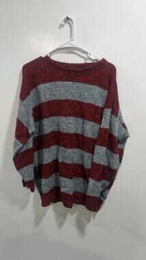 Vintage Neil Martin Wool Blend Striped Sweater Mens L Tweed Fleck Crewneck 90s
